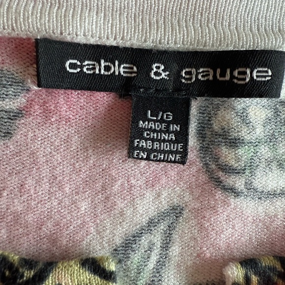Cable & Guage Cardigan SZ L - Picture 4 of 7